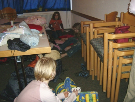 2007  Jungschar Kieler Umschlagswochenende bernachtung im Kaminzimmer