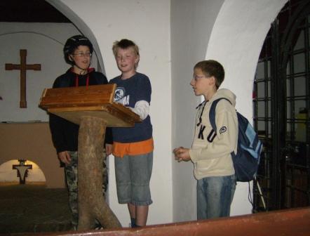 2007 Jungschar Radtour Waldkapelle Neuwhren Kanzel