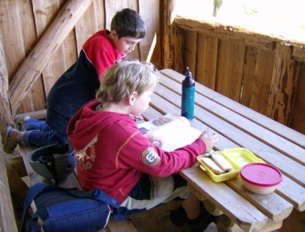 2007 Jungschar Radtour Beobachtungshtte Pohnsdorfer Stauung