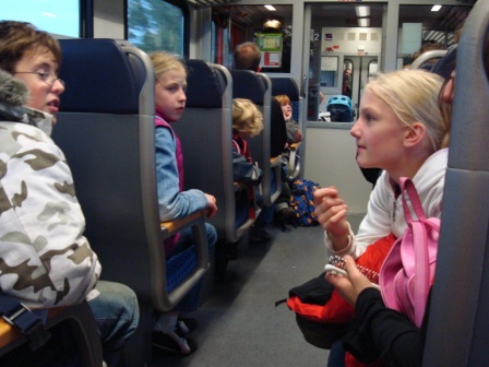 2007 Jungschar  Ausflug Neumünster im Zug nach Kiel