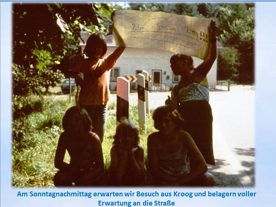 Sommerferien-Freizeit 1978 Ascheberg warten auf Besuch