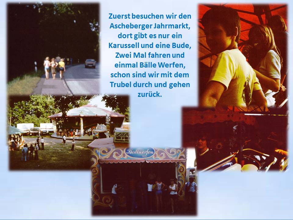 Sommerferien-Freizeit 1978 Ascheberg Jahrmarkt