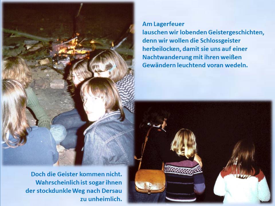 Sommerferien-Freizeit 1978 Ascheberg Lagerfeuer