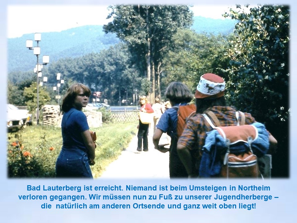 Krooger Sommerfahrt Bad Lauterberg 1980 Ankunft