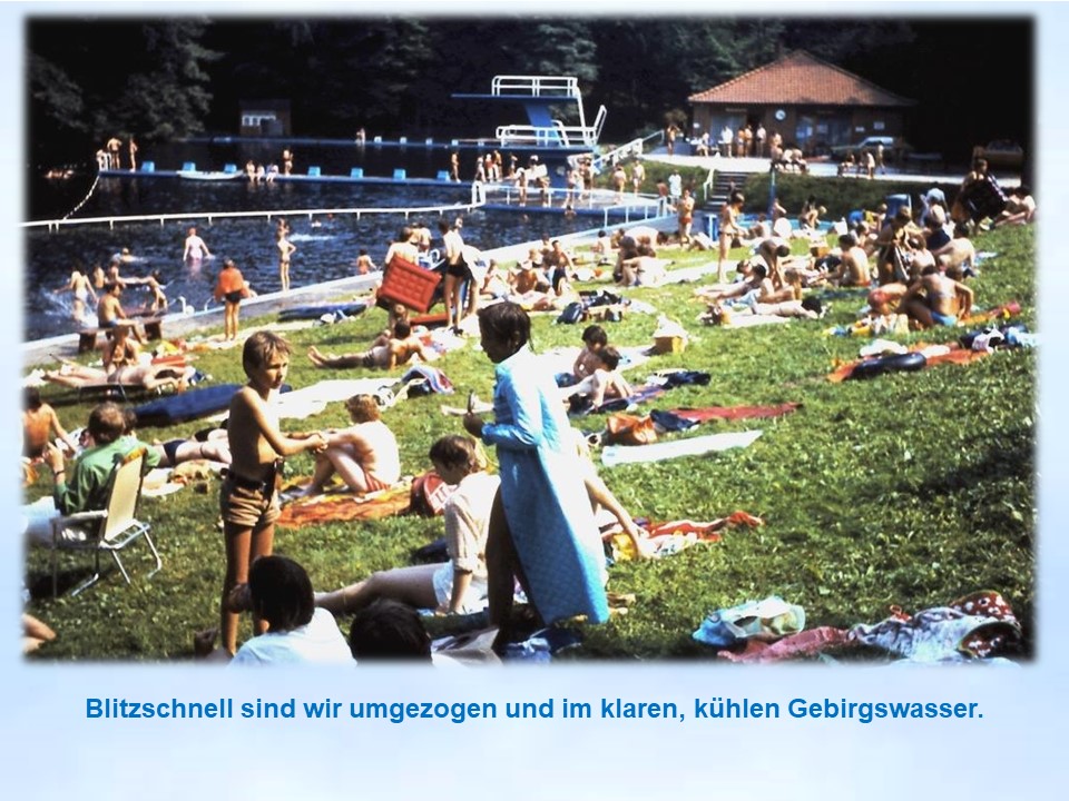 Krooger Sommerfahrt Bad Lauterberg 1980 Freibad Wiesenbeckr Teich