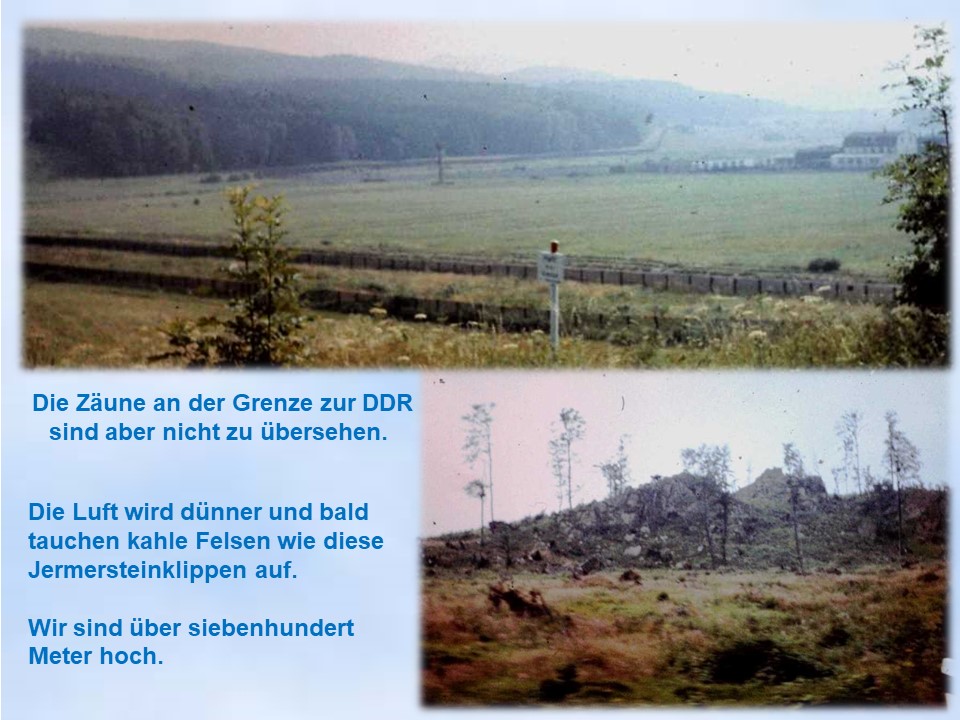 Bad Lauterberg 1980 Harzrundreise Jermersteinklippen DDR Grenze 1980