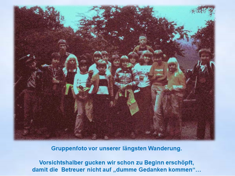 Bad Lauterberg 1980  Gruppe vor Wanderung