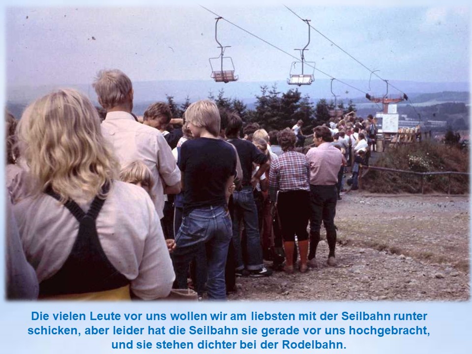 St. Andreasberg Seilbahn zur Sommerrodelbahn 1980