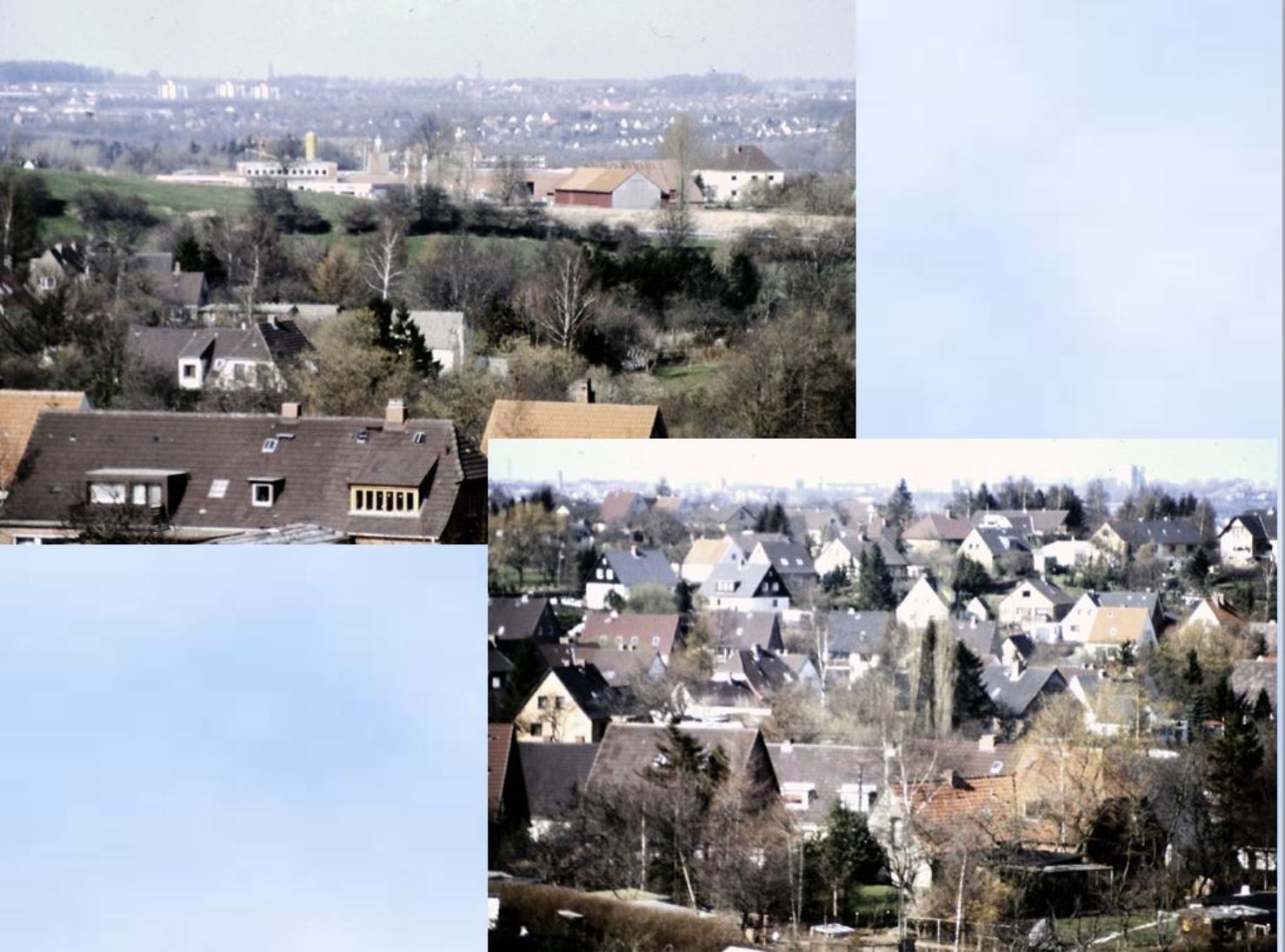 1988 Blick vom Turm der Stephanuskirche Kiel ber Kroog 