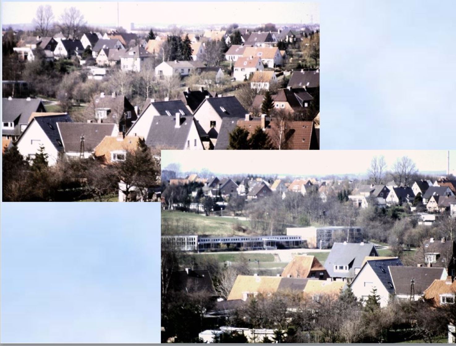 1988 Blick vom Turm der Stephanuskirche Kiel ber Kroog 