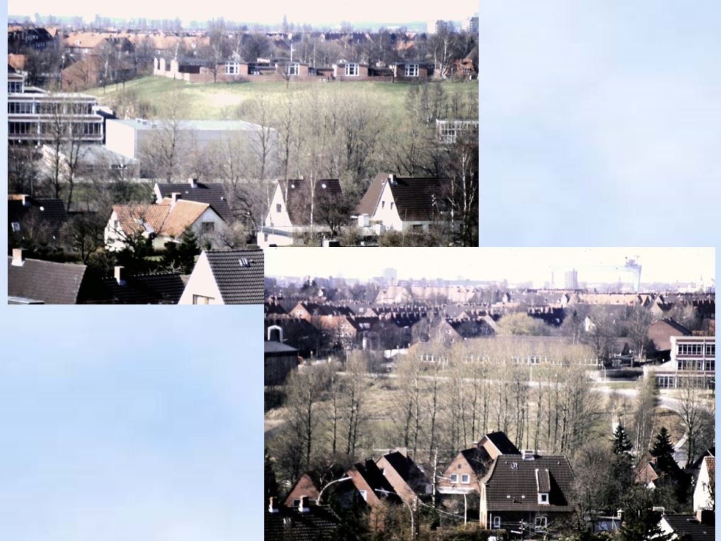 1988 Blick vom Turm der Stephanuskirche Kiel ber Kroog 