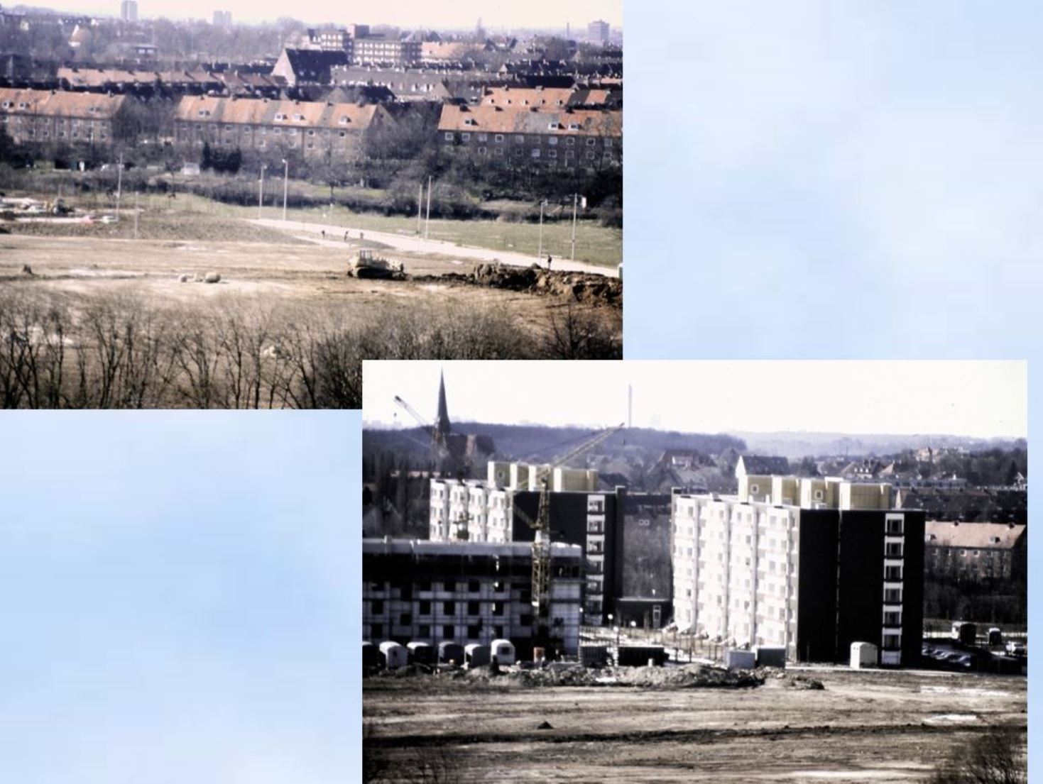 1988 Blick vom Turm der Stephanuskirche Kiel ber Kroog 