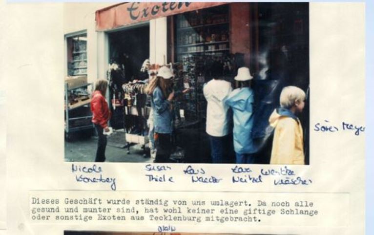 Sommerfahrt 1983 Tecklenburg Geschäft