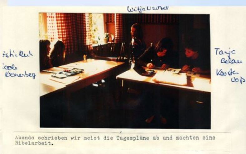 Sommerfahrt 1983 Tecklenburg Tagespläne abschreiben