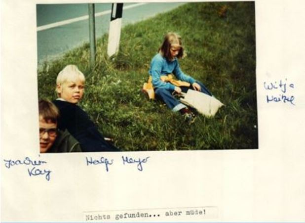 Sommerfahrt 1983 Tecklenburg  Wanderung Ibbenbren Rast