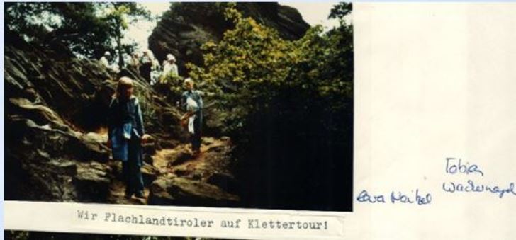 Sommerfahrt 1983 Tecklenburg  Wanderung Klettern