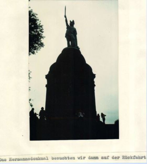 Sommerfahrt 1983 Tecklenburg  Ausflug Hermannsdenkmal