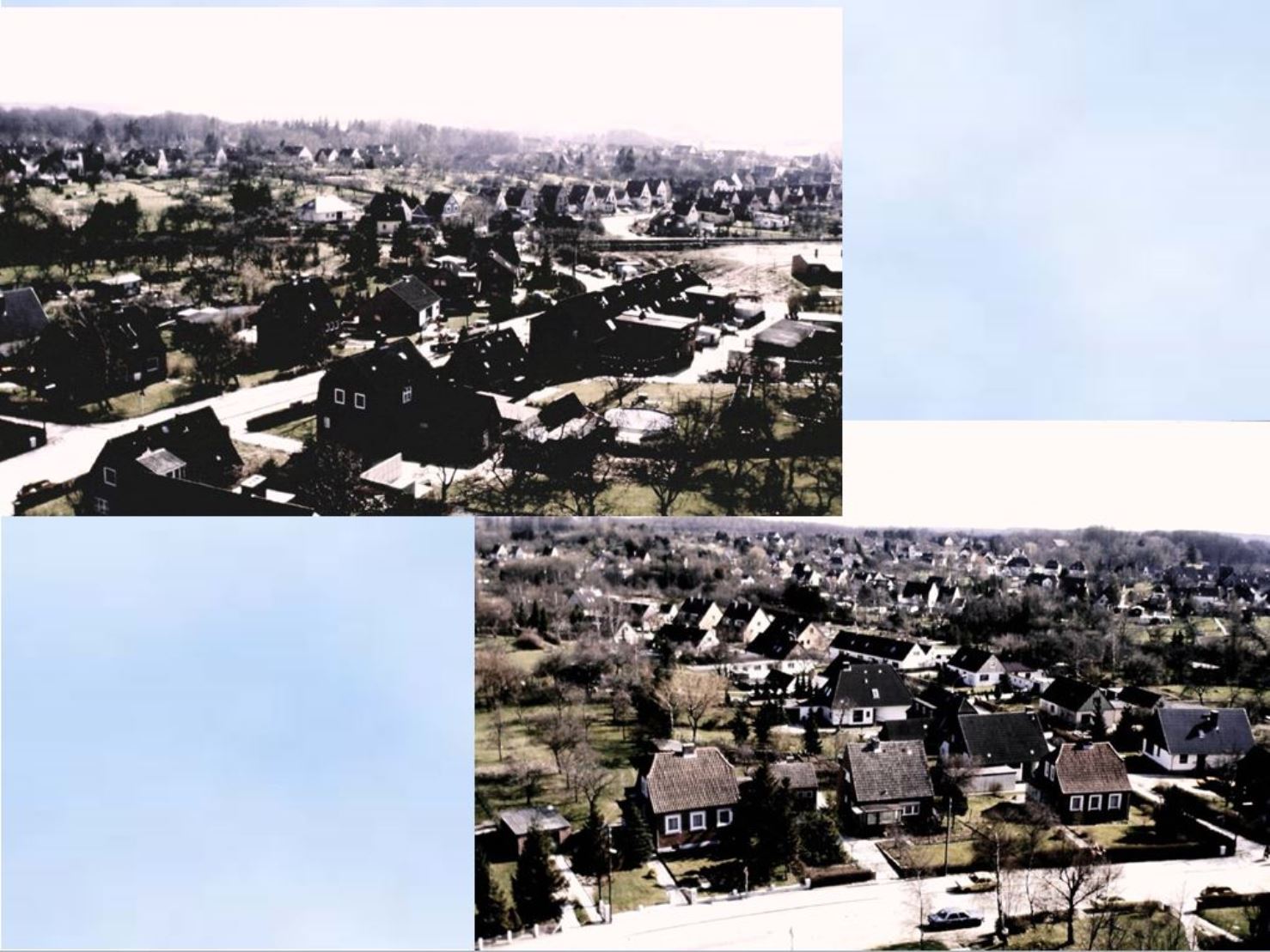 1988 Blick vom Turm der Stephanuskirche Kiel ber Kroog 