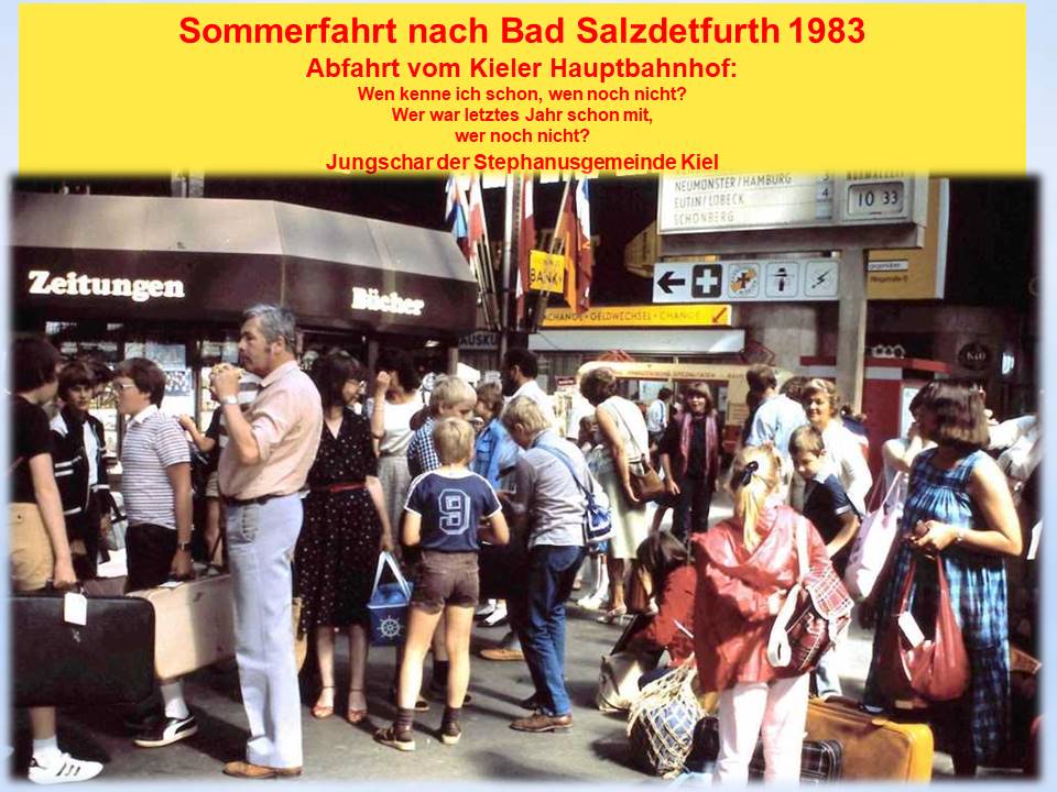 1983 Sommerfahrt Abfahrt Kiel Hbf