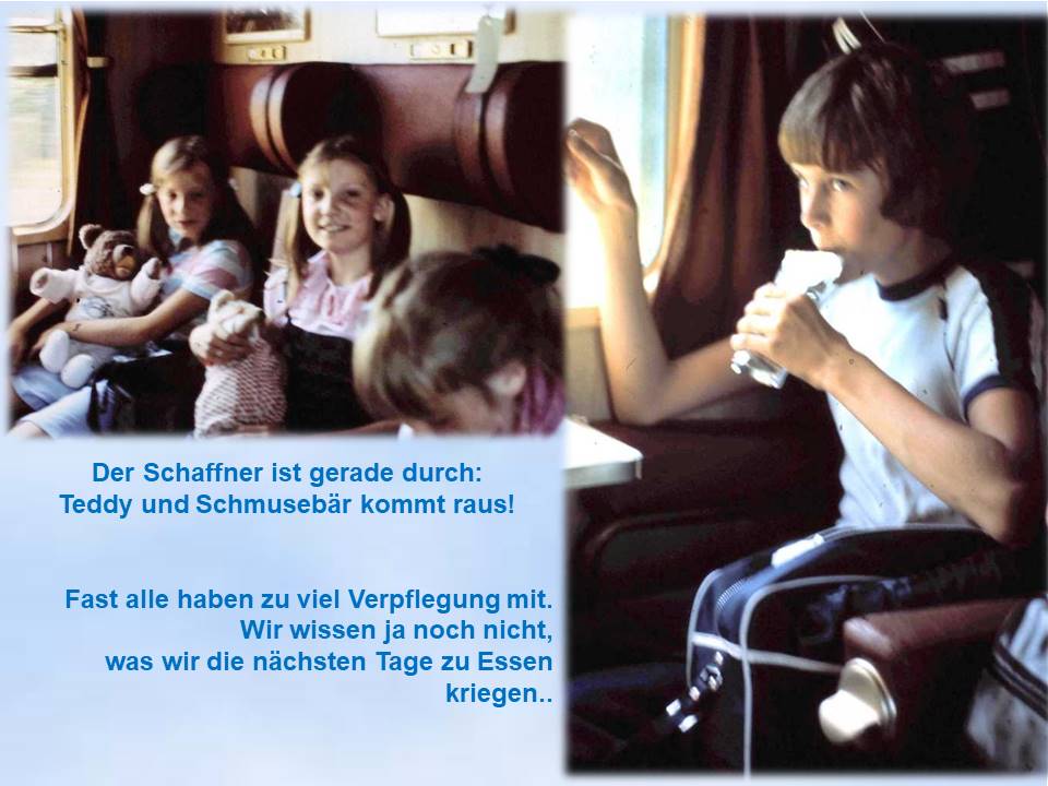 1983 Sommerfahrt Kinder im Zug