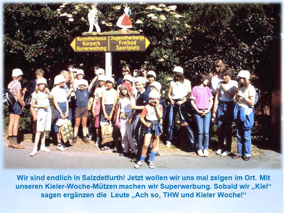 1983 Sommerfahrt Mit Kieler-Woche-Mützen in Salzdetfurth