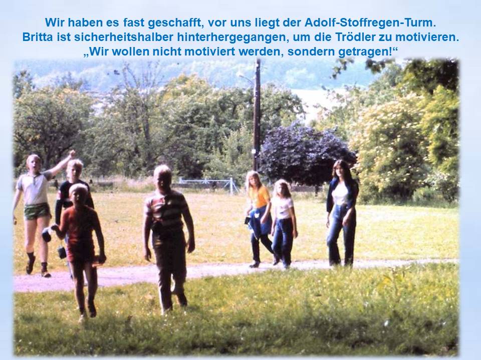 1983 Sommerfahrt Salzdetfurth Weg zum Stoffregenturm