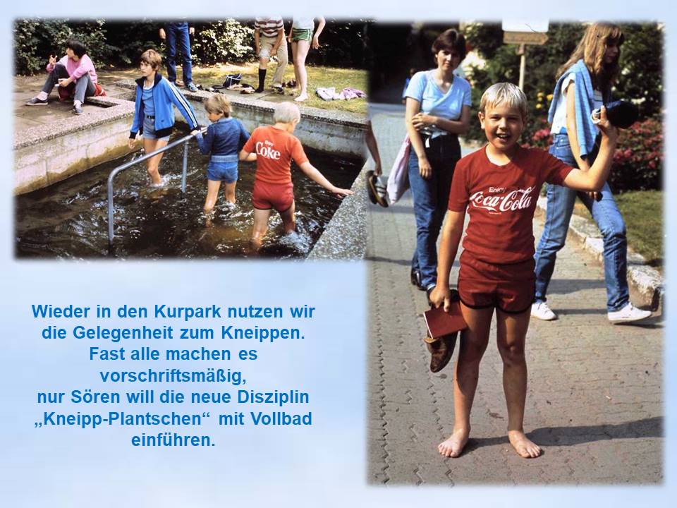 1983 Sommerfahrt Salzdetfurth Kinder im Kurpark