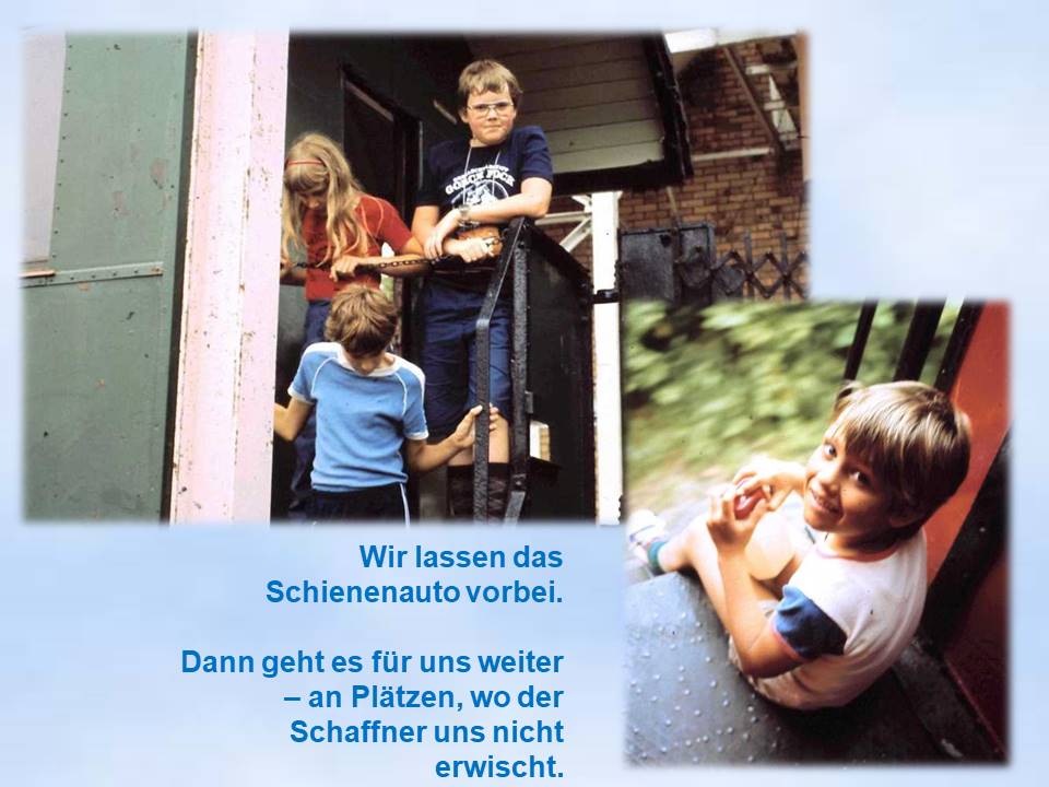 1983 Museumsbahn Bodenburg Kinder im Zug