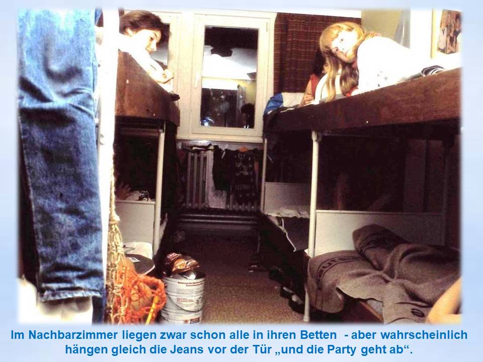 1983 Sommerfahrt Bad Salzdetfurth fast Nachtruhe im Mädchenzimmer