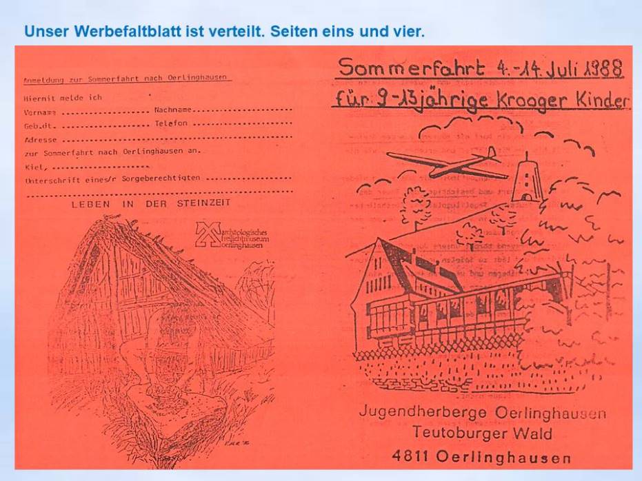 1988 Sommerfahrt Oerlinghausen Flyer