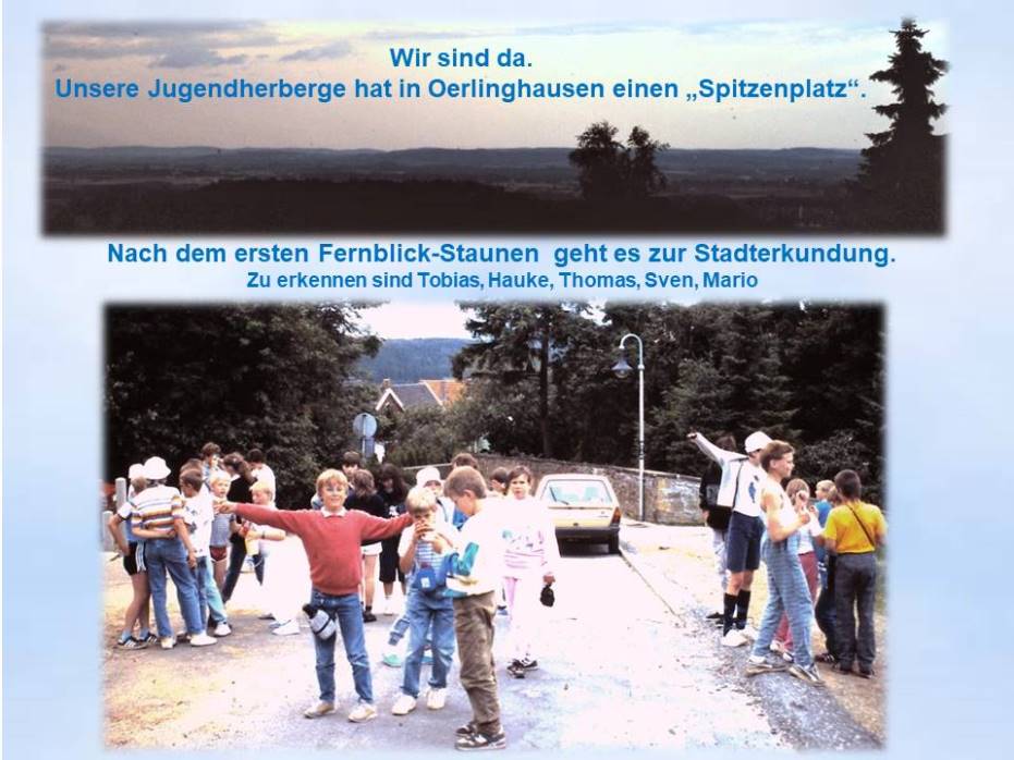 1988 Sommerfahrt Oerlinghausen Stadterkundung