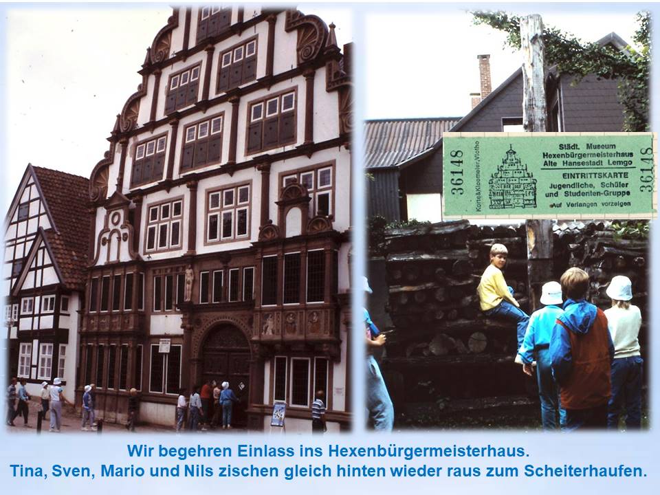 1988 Sommerfahrt Lemgo Hexenbürgermeisterhaus