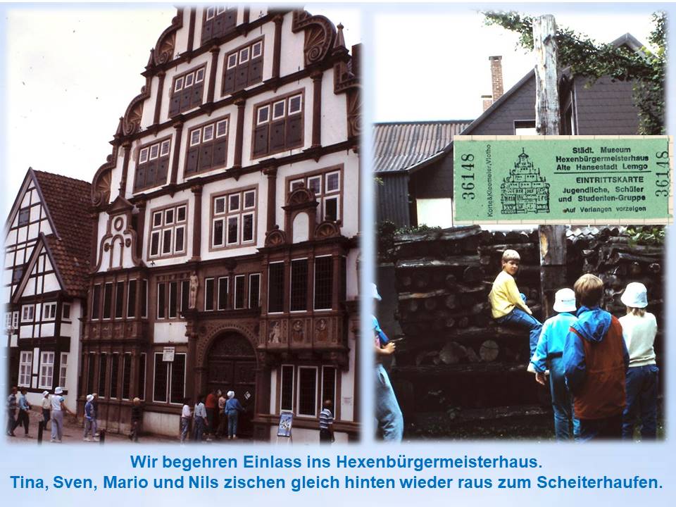 1988 Sommerfahrt Lemgo Hexenbrgermeisterhaus