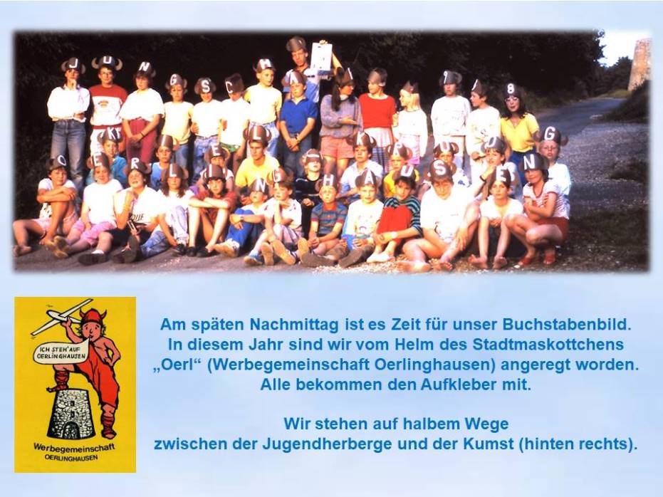 1988 Oerlinghausen Buchstabenbild Gruppe mit Oerl