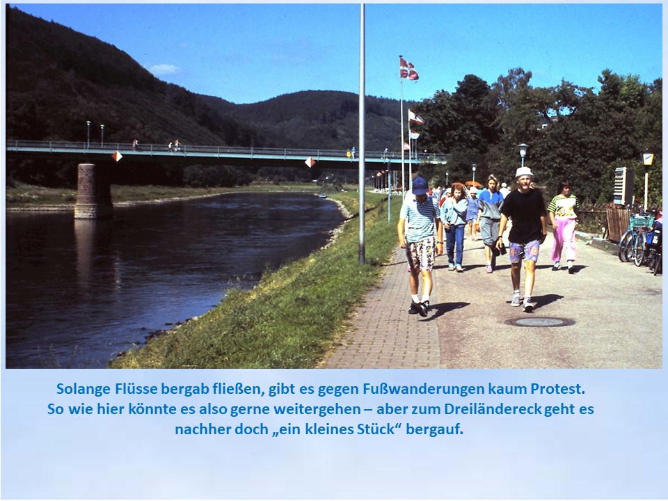 1990 Wanderung an der Weser Karlshafen