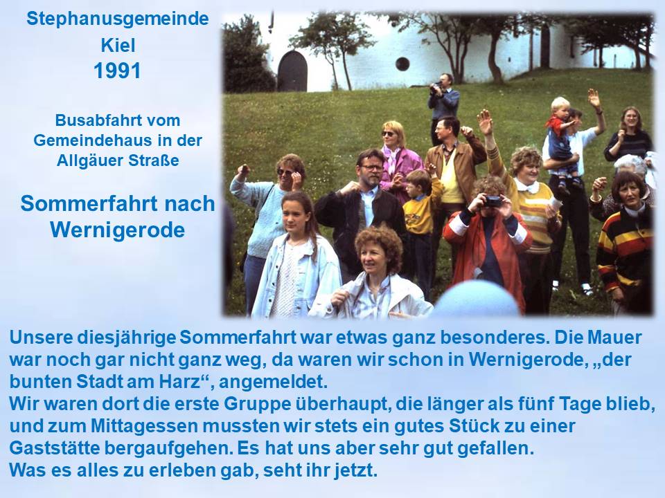 Sommerfahrt Wernigerode1991 Abfaht Kroog Eltern winken