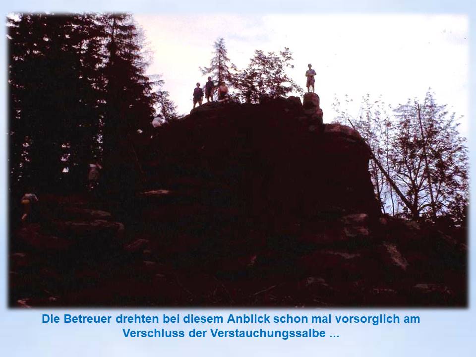 Wernigerode Kinder auf dem Ottofelsen