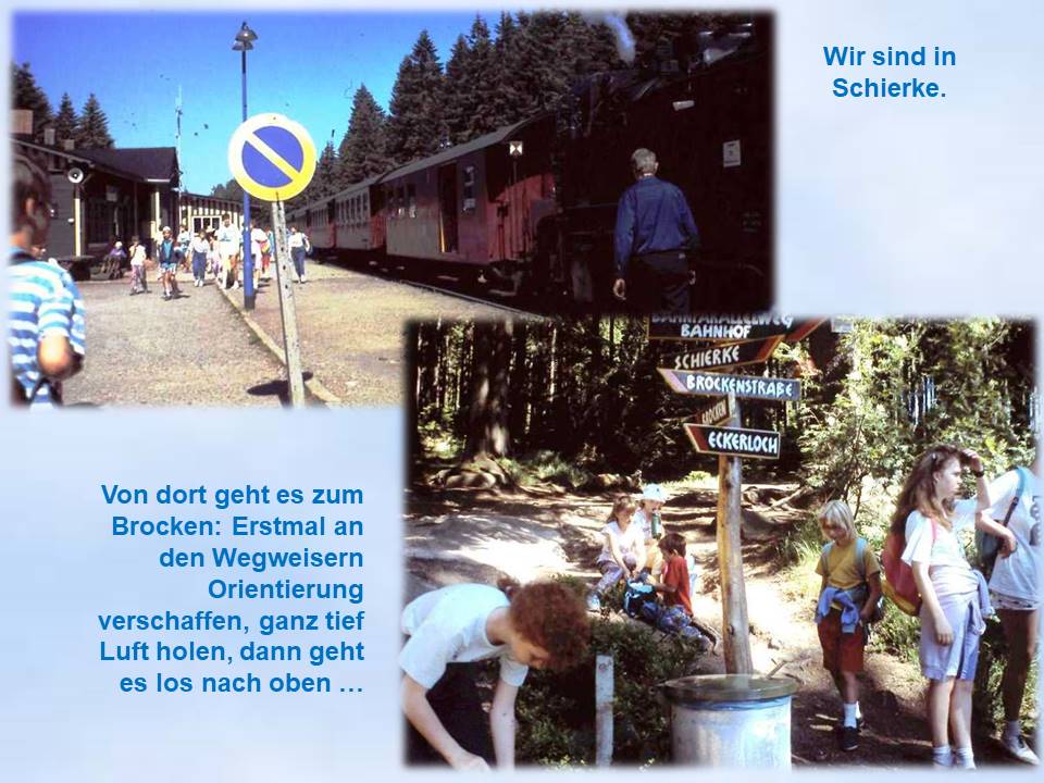 Wernigerode Sommerfahrt 1991 Bahnhof Schierke