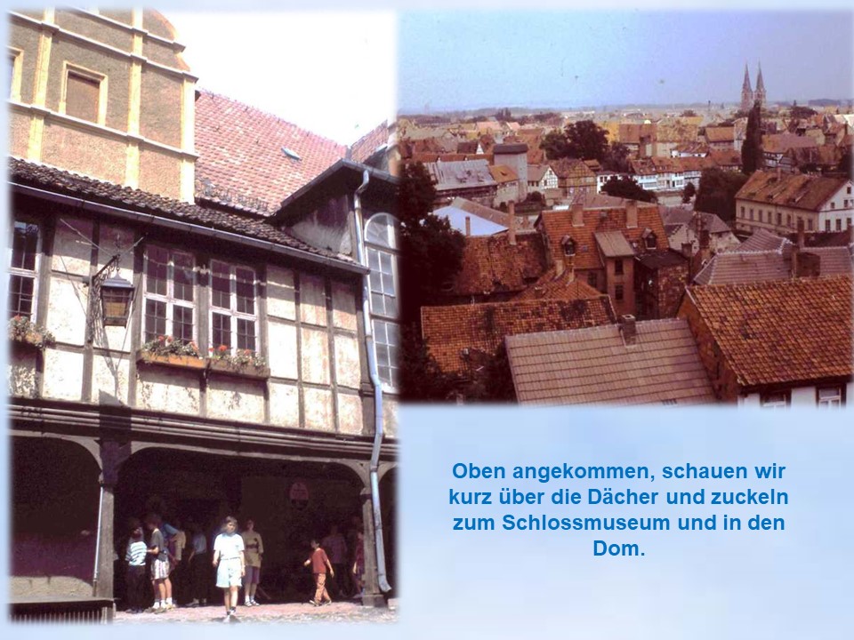 Jungschar Sommerfahrt 1991 Blick ber Dcher Quedlinburg 