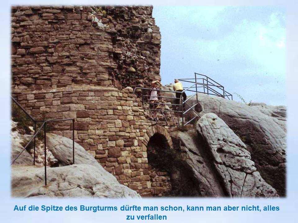 Jungschar Sommerfahrt 1991 Ruine Regenstein Burgturm