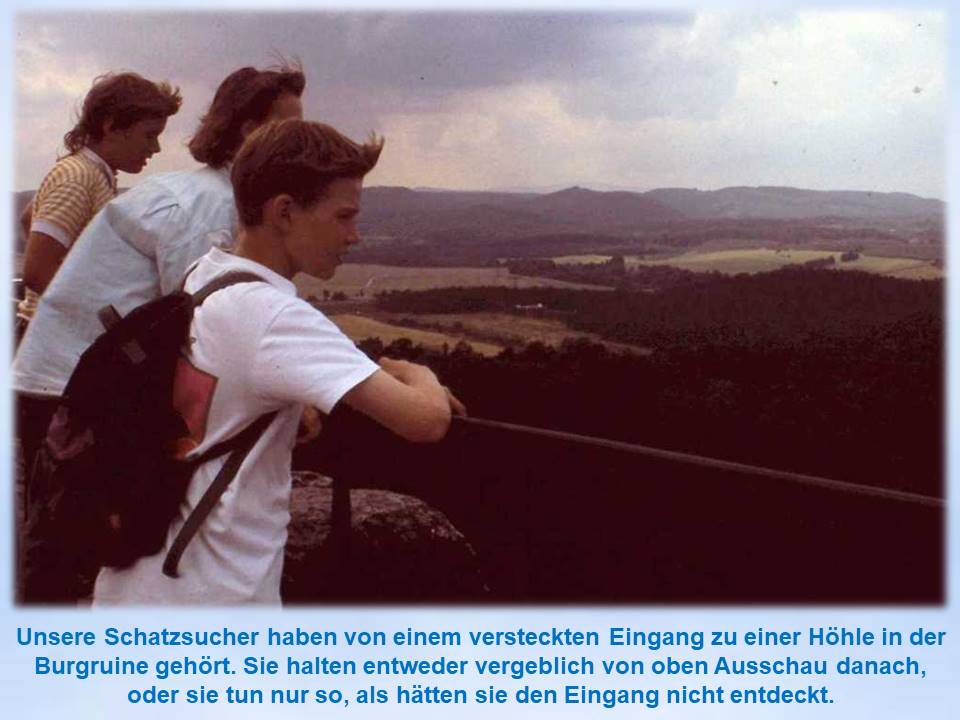 Jungschar Sommerfahrt 1991 Ruine Regenstein Ausblick