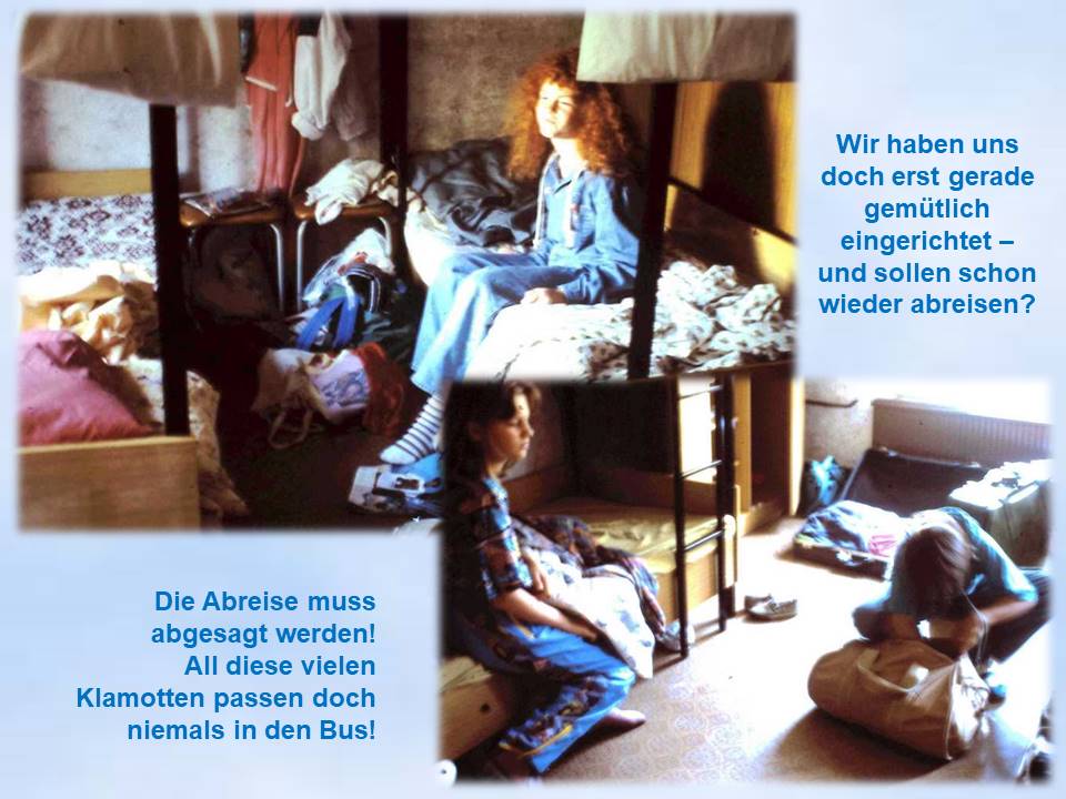 Sommerfahrt Wernigerode 1991 Zimmerchaos vor Abreise
