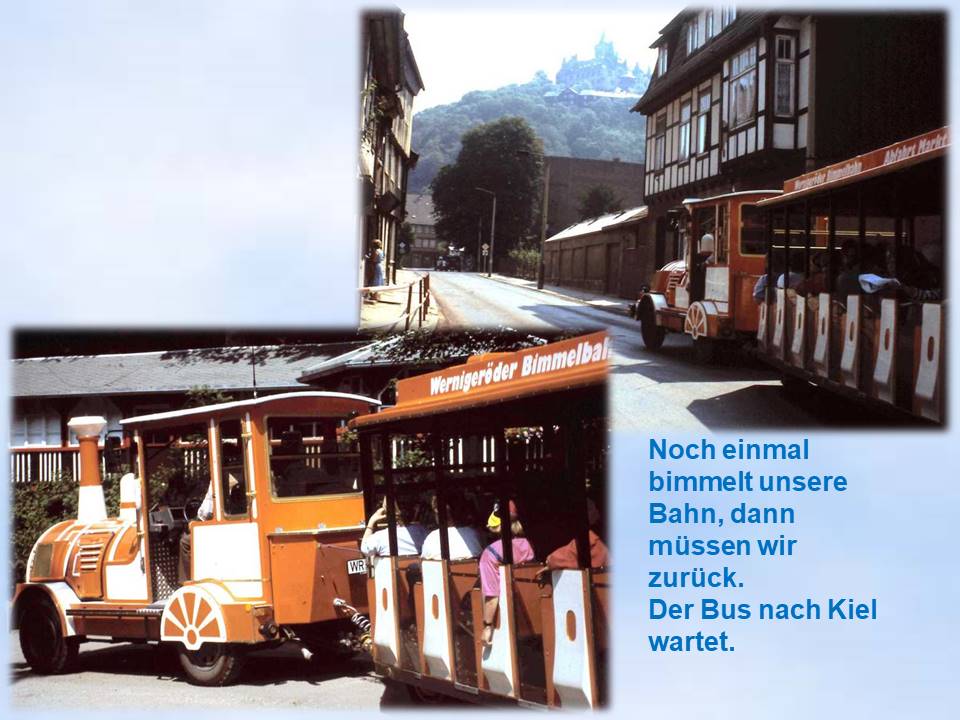 Sommerfahrt 1991 Wernigerode Gruppe in der Bimmelbahn