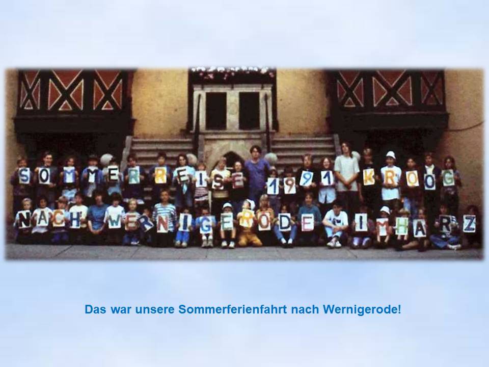 Sommerfahrt 1991 Wernigerode Titelbild Internet Rathaus