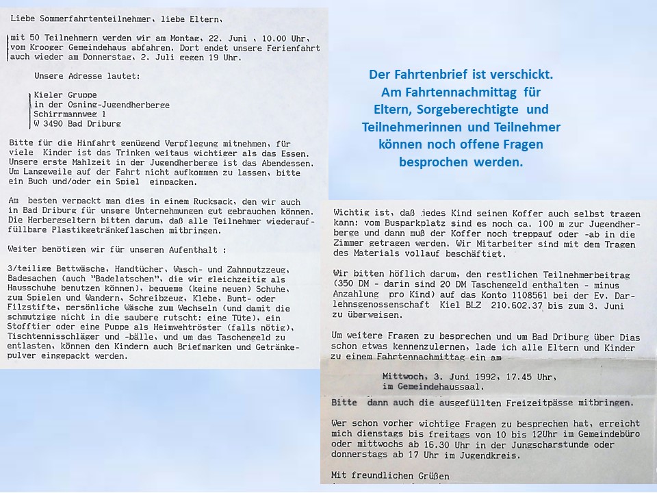 Fahrtenbrief Driburg 92