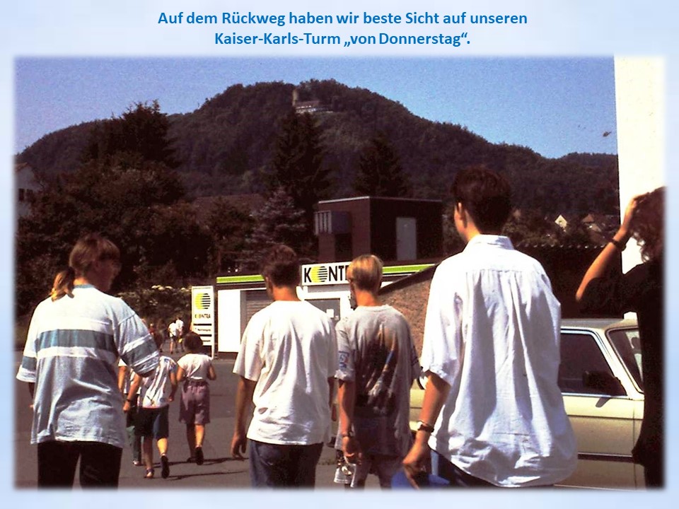 1992 Blick zum Kaiser-Karls-Turm Bad Driburg