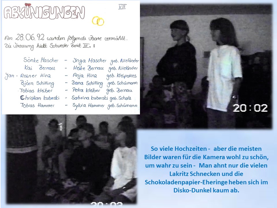 1992 Driburg Disko DJH Freizeithochzeiten