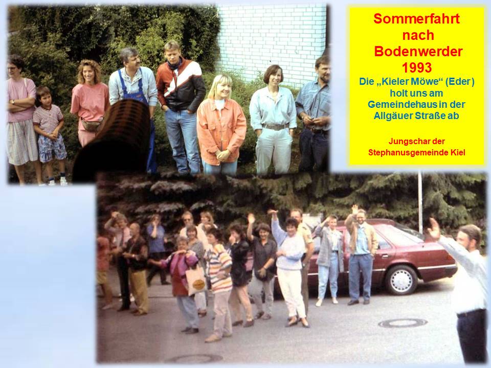 Krooger Sommerfahrt 1993 Abfahrt mit Kieler Möwe