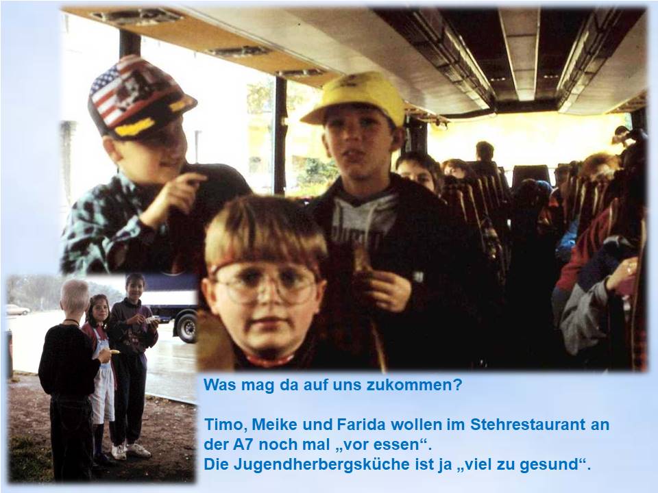 Krooger Sommerfahrt 1993 Anreise Kinder im Bus