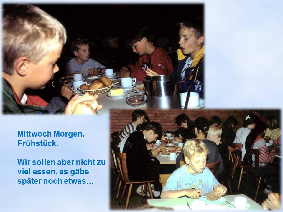 1993 Sommerfahrt Bodenwerder DJH Frühstück